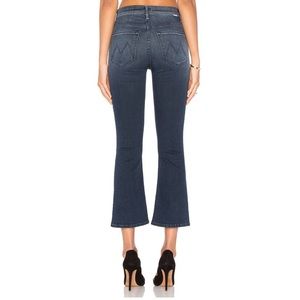 MOTHER jeans denim The Insider Crop repeating love